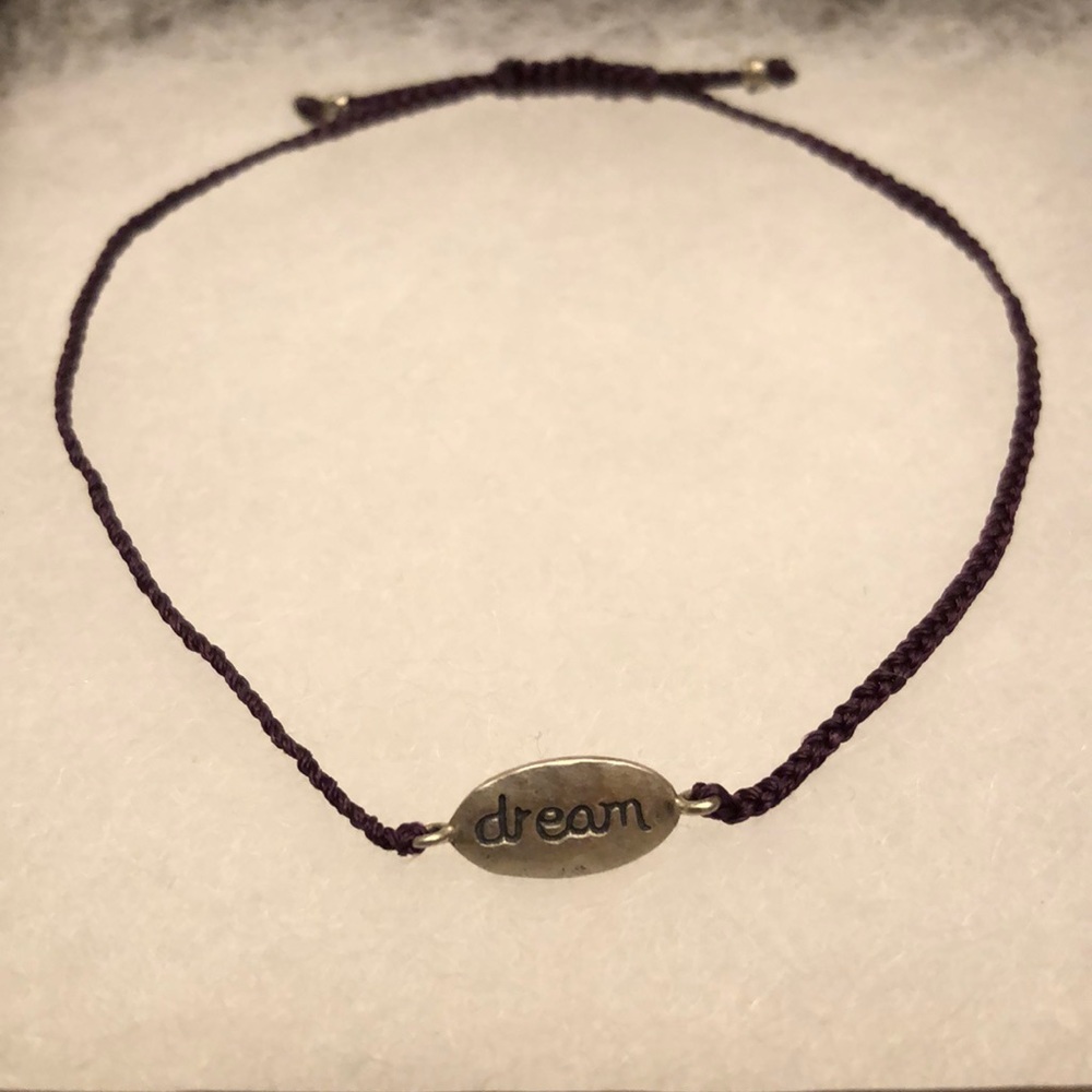 Silpada dream purple thread adjustable bracelet